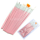 New 15 Pcs Nail Art Acrylic UV Gel Design Brush Set Painting Pen Tips Tools kit