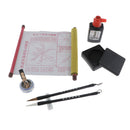 Traditional Chinese Calligraphy Set Water Writing Paper Brush Pen Tool Box