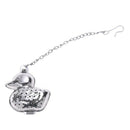 Duck Shape Stainless Steel Infuser Filter Strainer Tea Ball Spoon J4K7