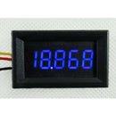 DC 3.5-30V 3 Wire Blue LED 5-Digital Display Voltage Voltmeter Panel