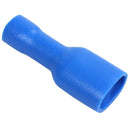 100x Blue Fully Insulated Spade Electrical Crimp Connectors Mixed Male & Fe