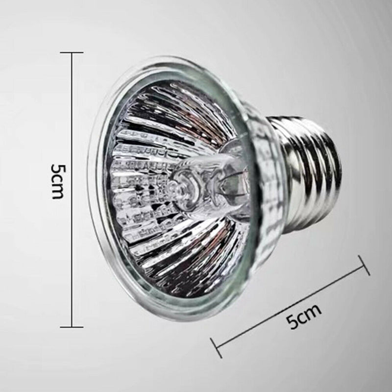 Reptile Lamp Pet Amphibians Lizards Heat Bulb Turtle Basking UV Light (25W)