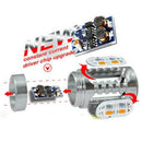 2PCs 1157 Turn Signal Light Switchback White/Amber Dual Color LED Bulb Stop Lamp