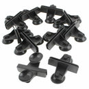 Aquarium Fish Tank Plastic Sucker Clip Divider Sheet Holder Black 10 pcs N6X9
