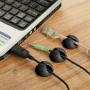 20x Cable Clips Tidy Cord Lead Desk Organiser USB Charger Holder Self-Adhesive