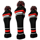 3Pcs Golf Clubs Wood Head Covers Golf Clubs Set Golf Knitting Golf Headcove