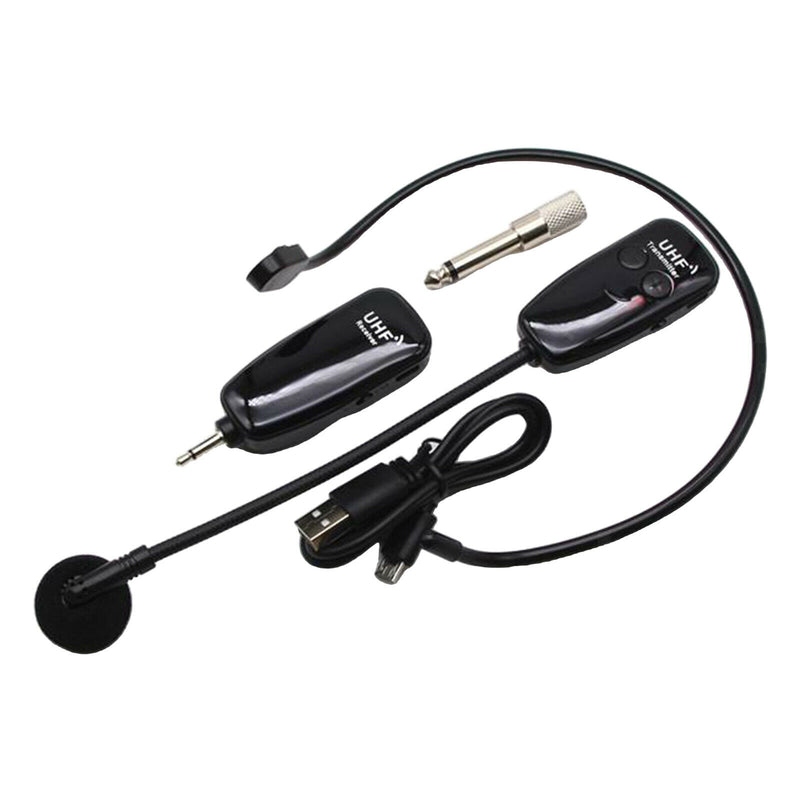 Wireless Microphone Headset + Wireless Transmitter +6.35mm Converter + USB Cable