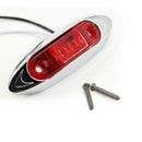 4Pcs 3LED Truck Trailer Side Marker Indicators Light Clearance Lamp Red 12V-24V