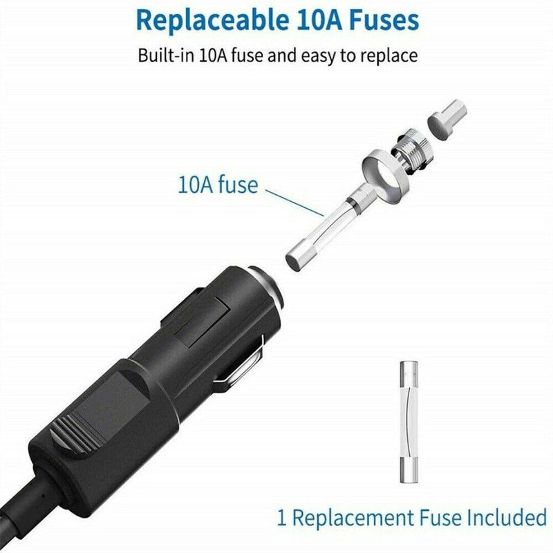 100W 12V 3-Way 4 USB Car Cigarette Lighter Socket Splitter Charger Power Adapter