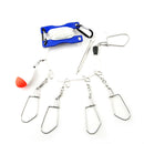 Steel Fishing Lock Live Fish Buckle Control Float Fishing Tool (Blue) A