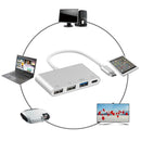 Multi-Function USB HUB Type-C to 2 Port USB2.0 USB3.0 PD Converter Adapter