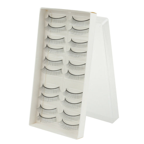10 Pairs 10mm Makeup Practice Eyelashes Extension For Beginner Teaching