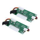 2pcs PC Desktop ATX 24Pin Dual PSU Power Supply Starter Cable for BTC Miner