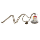 Luminous Necklace Glowing Sweater Necklace Christmas Cute Snowman Necklace