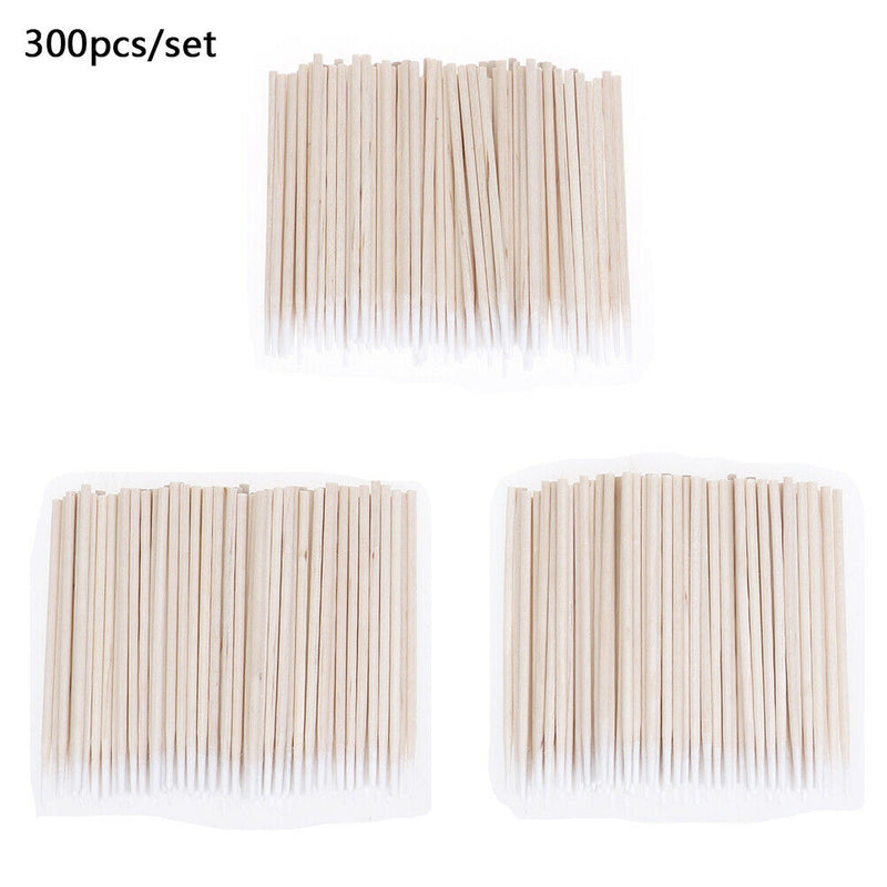 300XTampons Permanent Makeup Cotton Ear Cleaning Makeup Stick Pointed Swabs  Hn