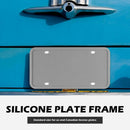 Thick Silicone License Plate Frame Weather Proof Proof America Canada Tag Holder