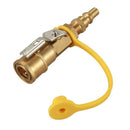 Propane Natural Gas 1/4 inch Quick Connect Kit - Shutoff Valve & Full Flow