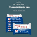 10sheets/Pack 75% Alcohol Wet Wipes Antiseptic Cleaning Sterilization Wet W Nly