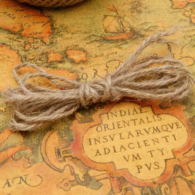 1 Roll 1.4 Metre Jute Twine Cord Dia Hemp Rope Pack DIY T8I8 Packaging Acce G0R3