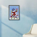 5D DIY Round Diamond Painting Snowman Cross Stitch Kit Home Decor (ST002)