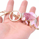Cute Goldfish Crystal Keychain Animal Keyring Car& Bag Accessory J7U2