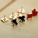 4Pcs Cartoon Poker Lapel Pin Clothes Brooches Backpack Collar Badges Jewel%!