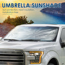 Car Front Windshield Sunshade Parasol Protector with Window Breaker (L)