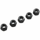 M3x0.5mm Zinc Plated Nylon Insert Hex Lock Nuts Black 100pcs Q6N8