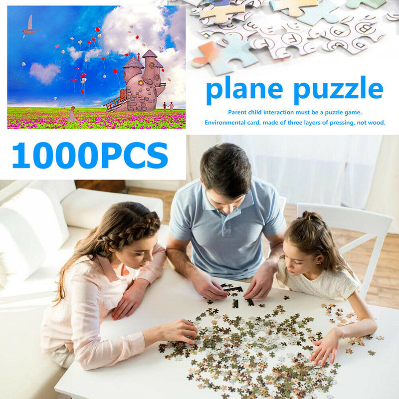 1000pcs DIY Flower Field Picture Puzzles Assembling Toys for Adults Kids