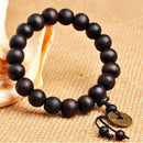 Men's Wooden Buddha Buddhist Prayer Beads Tibet Mala Wrist Bracelet Fashion