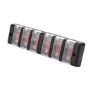 6 Gang Switch Panel Red Button Waterproof Car Circuit Breaker Red LED S1683