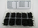 M3 Cross pan Head Self Tapping Screws Black Oxide Assortment Kit 450 pcs