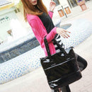 Black Women Space Bale Winter Cotton Totes Lady Shoulder Bag Handbag
