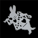 Alice Wonderland White Rabbit Metal Cutting Dies Stencil DIY Album Deco Craft BX