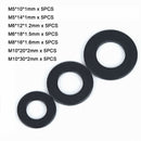 35Pcs M5/6/8/10 Black Flat Washers Kit- High Tensile Grade 8 To Fit Bolts&Screws