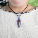 Women Charm Jellyfish Sea Life Necklace Pendant Drop Jewelry Lampwork Glass Gift