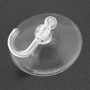 4 Pieces 50mm Diameter House Bathroom PVC Blue Clear Plastic Suction Cup Ho W1Y7