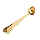 2 in 1 Stainless Steel Ground Coffee Measuring Scoop with Bag Seal Clip