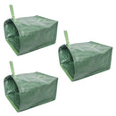 2Pcs Green Garden Lawn Leaf Yard Waste Bag Large Clean Up Container Tote Ga