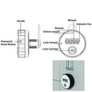 Combination Cabinet Cam Lock 4 Digital Keyless Drawer Door Gym School Locke L2J8