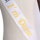 Bronzing Flash Graduation Sash Graduation Princess Ribbons Sash Shoulder Stra 3C