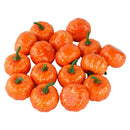 16 pcs Halloween Artificial Pumpkin Basket Bowl Filler Fall Harvest Mini Pumpkin