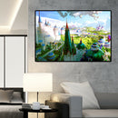 1000pcs DIY Paper Jigsaw Floating Castle Puzzle Assembling Picture Decor