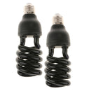 2x 220V Ultraviolet Blacklight Fluorescent Lightbulb Spiral Type - 30W