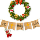 Oh Holy Night Bunting Banner Christmas Eve Decorations