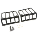Rear Taillights (Tail Light) Gloss Black Light Guard Covers For Jeep Wrangler JK
