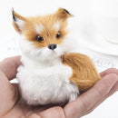 Brown Simulation Polyethylene Furs Squatting Fox Toys For Home Decor Kids Gift