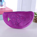 Cute Fruit Watermelon Cactus Plush Pencil Case Cosmetic Bag Pen Box for Gir