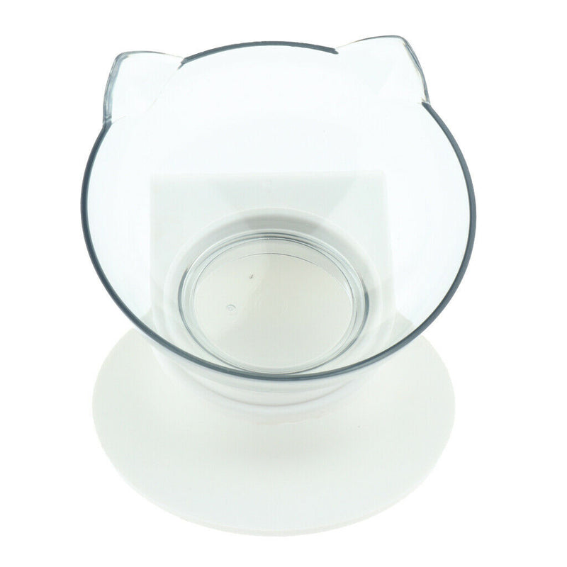 2x Cat Kitty Elevated Bowls Raised Water Feeder With Stand Single Bowl