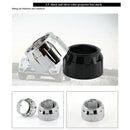 Car Headlights Modified Double Lamp Lens Cover 2.5 Inch Decorative Cover De